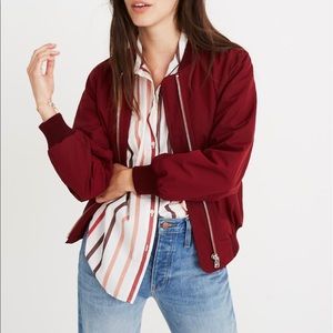 Madewell side-zip bomber jacket